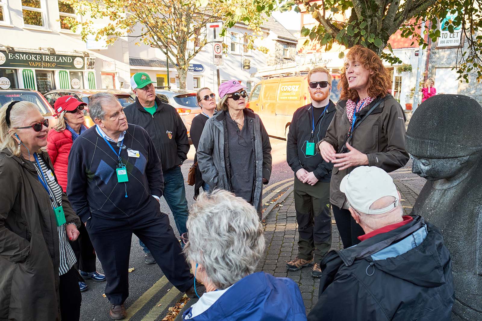 Jane with tour group