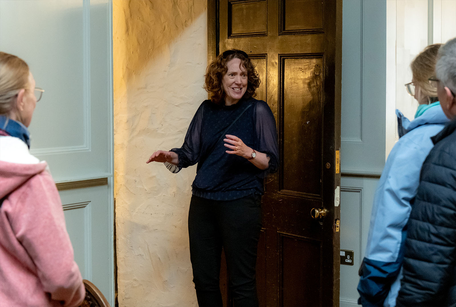 Jane with dark history tour group