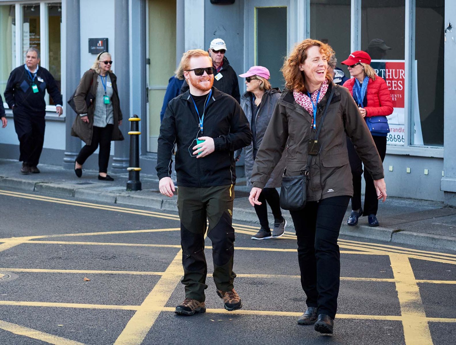 Jane with tour member