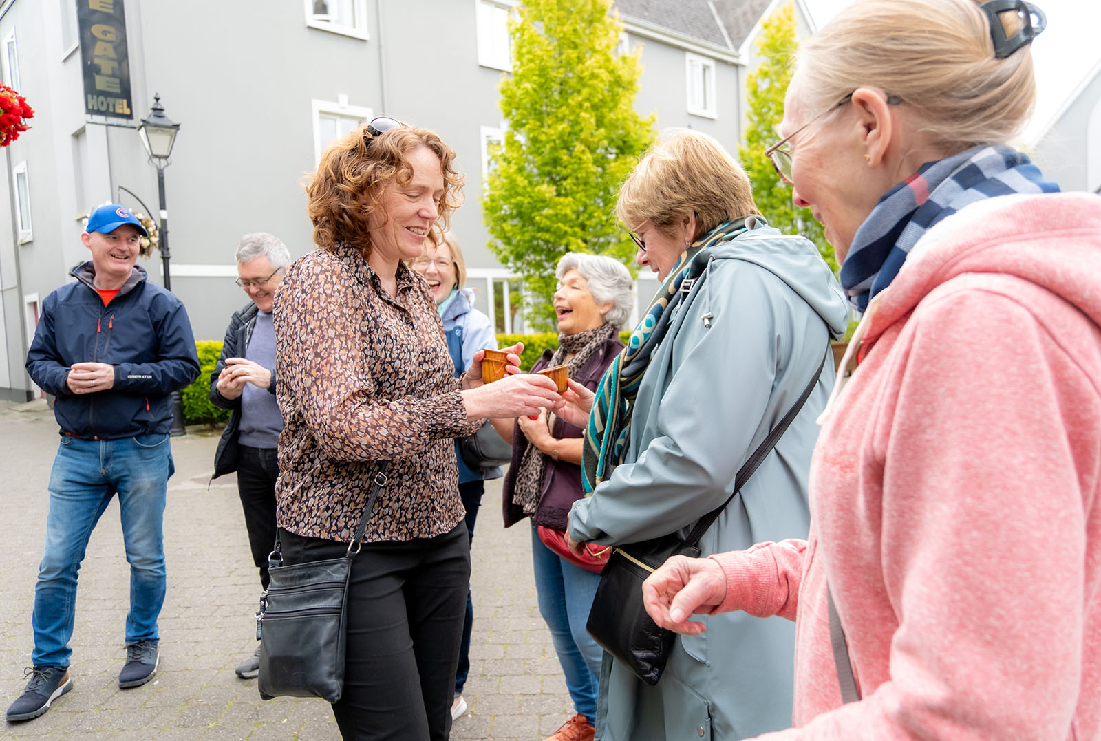 Jane with tasting tour group